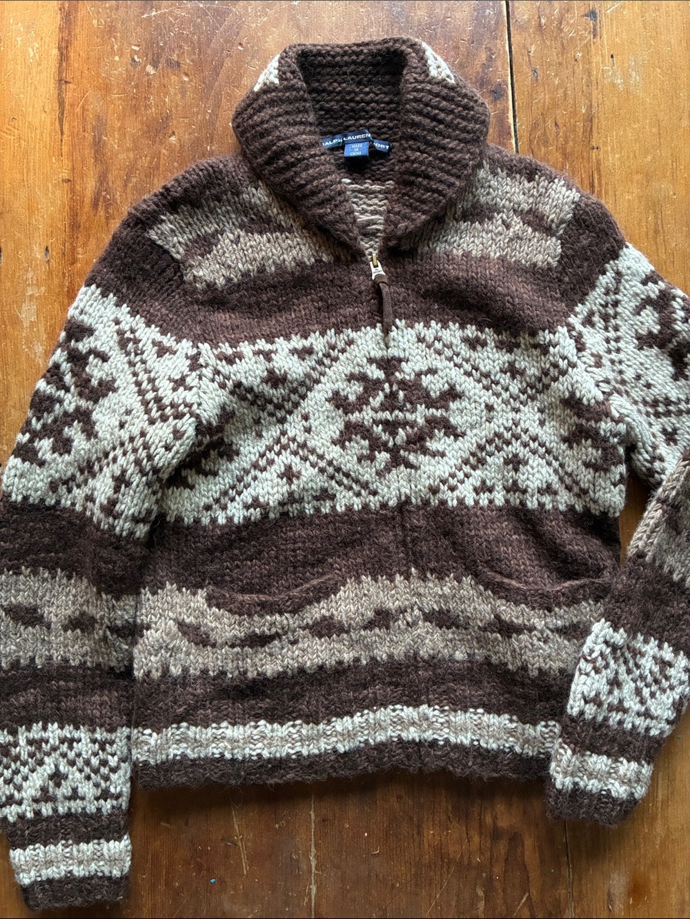 Vintage 90s Ralph Lauren Sport Fair Isle Sweater